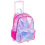 Imagem de Kit Mochila Escolar Sereia Mermaid Infantil Rodinhas Tam G