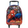 Imagem de Kit Mochila Escolar Spiderman Rodinhas Homem Aranha Infantil Tam G Lancheira Estojo Duplo