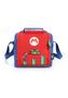 Imagem de Kit Mochila Escolar Super Mario Bros Rodinhas Grande Meninos