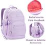 Imagem de Kit Mochila Estojo Feminina Compartimento Notebook ColorUp