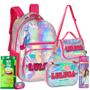 Imagem de Kit Mochila Estojo Lancheira Luluca Youtuber Lançamento 2025
