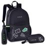Imagem de Kit Mochila Estojo Loud Gamer Lançamento Meninos Escolar