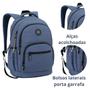 Imagem de Kit Mochila Estojo Masculina Compartimento Notebook