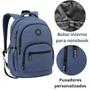 Imagem de Kit Mochila Estojo Masculina Compartimento Notebook