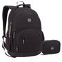 Kit Mochila Estojo Masculina Compartimento Notebook - Seanite Imagem de Kit Mochila Estojo Masculina Compartimento Notebook