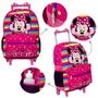 Imagem de Kit Mochila Feminina Escolar De Rodinha Minnie Com Lancheira