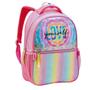 Imagem de Kit Mochila Feminina Escolar Juvenil Com Glitter Muito Brilho Lancheira Removível e Estojo Duplo