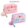 Imagem de Kit Mochila Feminina Escolar Juvenil Menina Espaçosa Reforçada Alça Costa Material Papelaria Fofa Estojo Gatinho Peluaciado Chaveiro Pompom