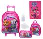 Imagem de Kit Mochila Feminina Infantil Rodinhas Patrulha Canina Sky