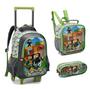 Imagem de Kit Mochila Gamecraft Com Rodinhas Infantil Menino 2023 - Denlex