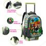 Imagem de Kit Mochila Gamecraft Infantil Rodinhas Escolar Grande