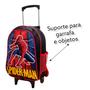 Imagem de Kit Mochila Homem Aranha de Rodinhas com Lancheira e Estojo