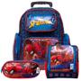 Imagem de Kit Mochila Homem Aranha Infantil Rodinha Herói Marvel