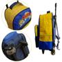 Imagem de Kit Mochila Infantil 2 Rodinhas Lancheira Estojo Creche Escolar Canine Yepp Patrulha Rescue Carrinho