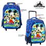 Imagem de Kit Mochila Infantil 3D Mickey Disney de Rodinhas