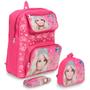 Imagem de Kit Mochila Infantil Barbie Passeio Pre Escola Alça Costas