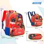 Imagem de Kit Mochila Infantil Bolsa Menino Carros Relampago Mcqueen