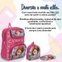 Imagem de Kit Mochila Infantil Bolsa Princesinha Sofia Com Lancheira