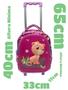 Imagem de Kit Mochila Infantil c/ Rodinha 14 EVA 3D Leoa Escolar Menina Completo