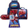 Imagem de Kit Mochila Infantil com Lancheira Spider Man com Itens