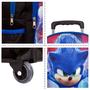 Imagem de Kit Mochila Infantil com Rodinhas Escolar Sonic + Lancheira Térmica + Estojo Escolar