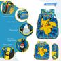 Imagem de Kit Mochila Infantil Costas Pokémon Tam G Azul Xeryus