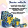 Imagem de Kit Mochila Infantil Costas Pokémon Tam G Azul Xeryus