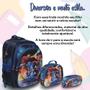 Imagem de Kit Mochila Infantil Costas Sonic 3D Lancheira Estojo