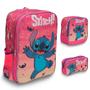 Imagem de Kit Mochila Infantil Costas Stitch Grande Resistente 3 Pçs