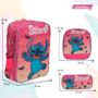 Imagem de Kit Mochila Infantil Costas Stitch Grande Resistente 3 Pçs