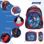 Imagem de Kit Mochila Infantil De Costa Sonic Resistente 3 Pçs Toys 2u