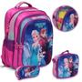 Imagem de Kit Mochila Infantil De Costas 3d Frozen Desenho Criança