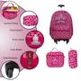 Imagem de Kit Mochila Infantil De Rodinha Barbie Juvenil + Lancheira