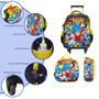 Imagem de Kit Mochila Infantil De Rodinhas Estampa Dragon Ball Tam G