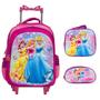 Imagem de Kit Mochila Infantil De Rodinhas Princesas Tam G + Lancheira