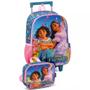 Imagem de Kit Mochila Infantil Disney Encanto Rodinhas Tam G Lancheira