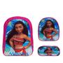 Imagem de Kit Mochila Infantil Escolar Feminina Moana Costas Creche