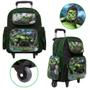 Imagem de Kit Mochila Infantil Escolar Hulk Preta de Rodinha Toys 2U