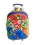 Imagem de Kit Mochila Infantil Escolar Mario E Luigi Rodinhas Tam M F5