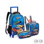 Imagem de Kit Mochila Infantil Escolar Masculina Carros