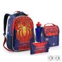 Imagem de Kit Mochila Infantil Escolar Menino Super Spider Com Garrafa Novo