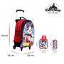 Imagem de Kit Mochila Infantil Escolar Mickey Mouse Disney De Rodinha