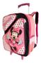 Imagem de Kit Mochila Infantil Escolar Minnie 2 Bolsos Rodinhas G F5