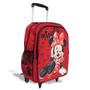 Imagem de Kit Mochila Infantil Escolar Rodinhas Minnie Mouse Tam G