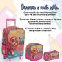 Imagem de Kit Mochila Infantil Feminina Rodinha Patrulha Canina 3 Pçs