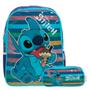 Imagem de Kit Mochila Infantil Feminina Stitch Costas Estojo Grande