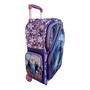 Imagem de Kit Mochila Infantil Frozen Escolar Tam G Rodinhas