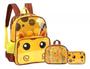 Imagem de Kit Mochila Infantil Girafa Girafinha Up4you Costas Grande