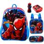 Imagem de Kit Mochila Infantil Homem Aranha Spiderman Costas Tam G