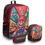 Imagem de Kit Mochila Infantil Lancheira Estojo Super Mario Tam G